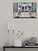 Bank entrance after renovation. Poster och Canvastavla