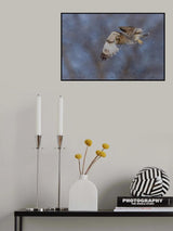Flight over in a snow day Poster och Canvastavla