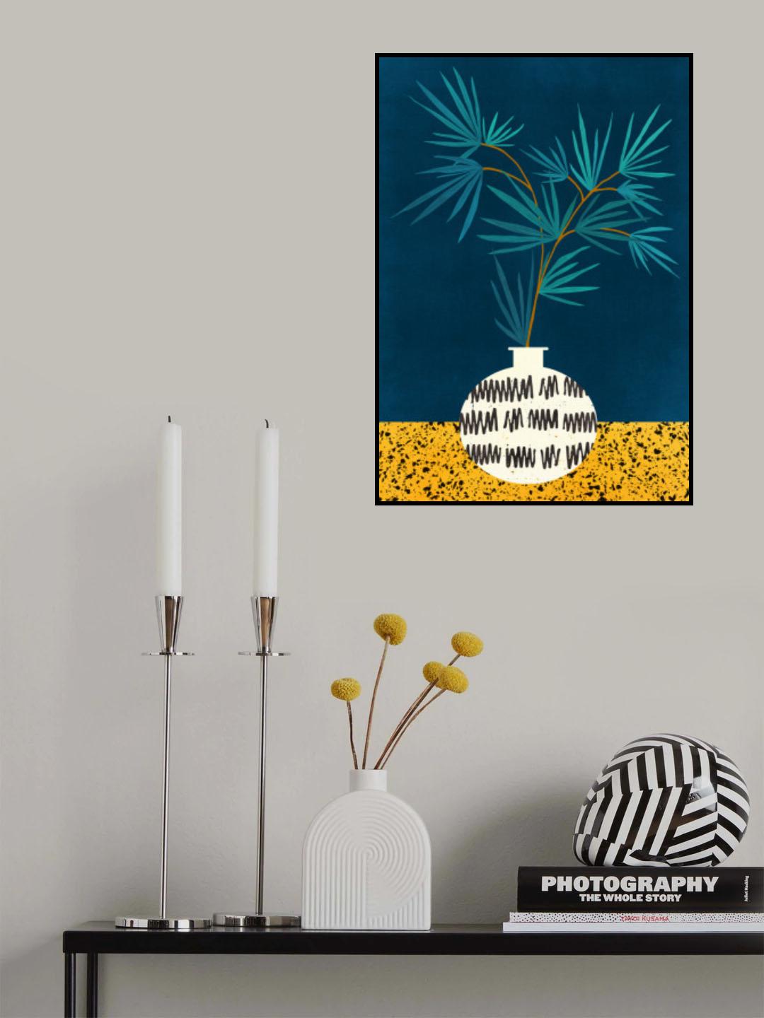 Night Palm Poster och Canvastavla