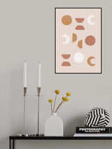 Blush Moon Phases Poster och Canvastavla