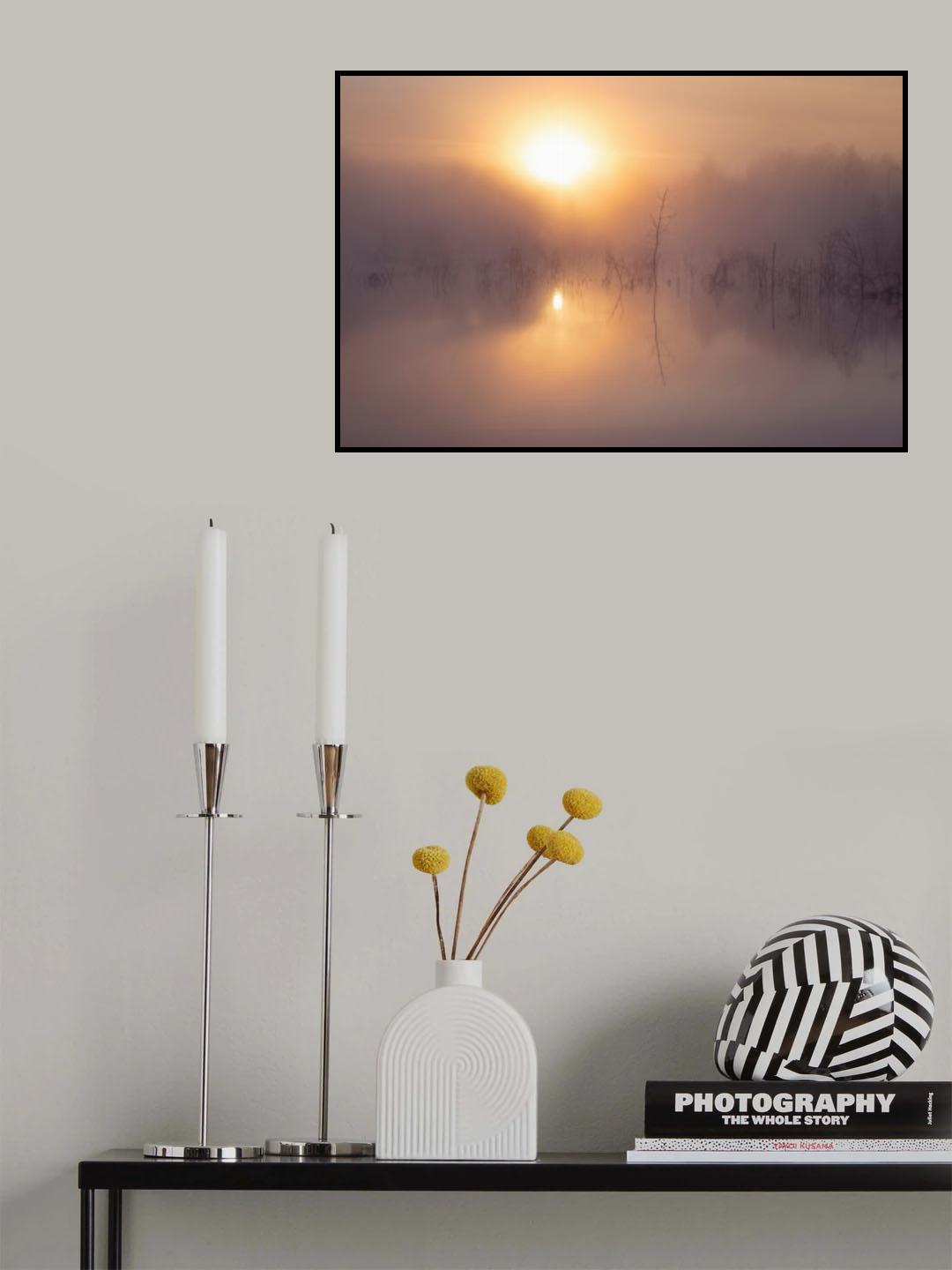 Marshland Sunrise Poster och Canvastavla