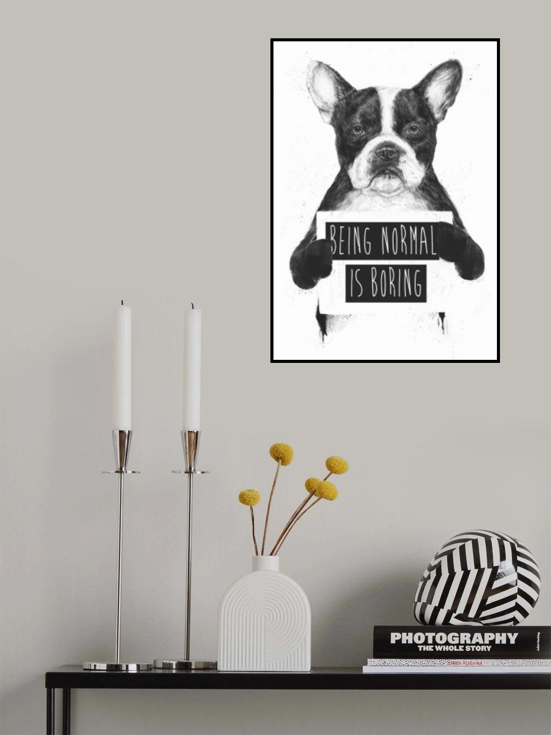 Being Normal Is Boring Poster och Canvastavla