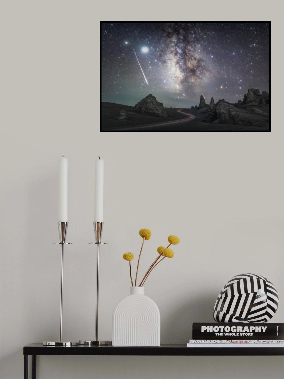 Perseids Meteor Poster och Canvastavla