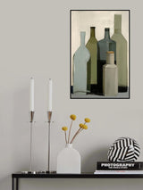Big Green Bottles Poster och Canvastavla