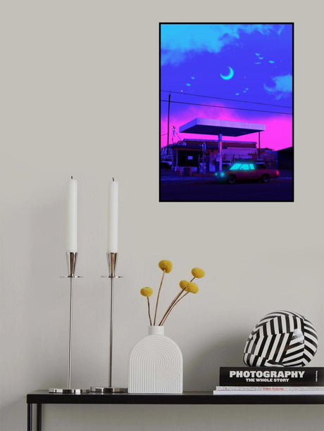 Neon Night Poster och Canvastavla