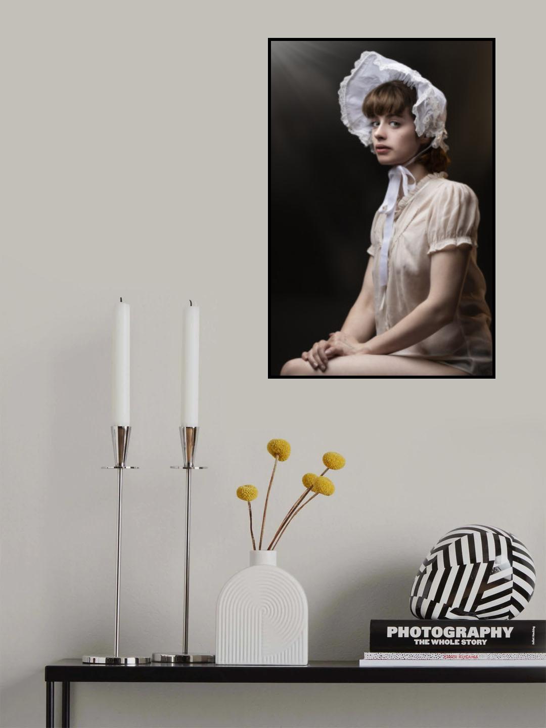 Victorian Bonnet Poster och Canvastavla
