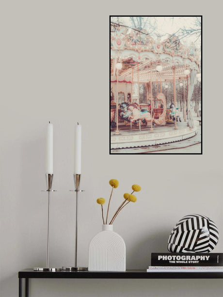 Paris Carousel II Poster och Canvastavla