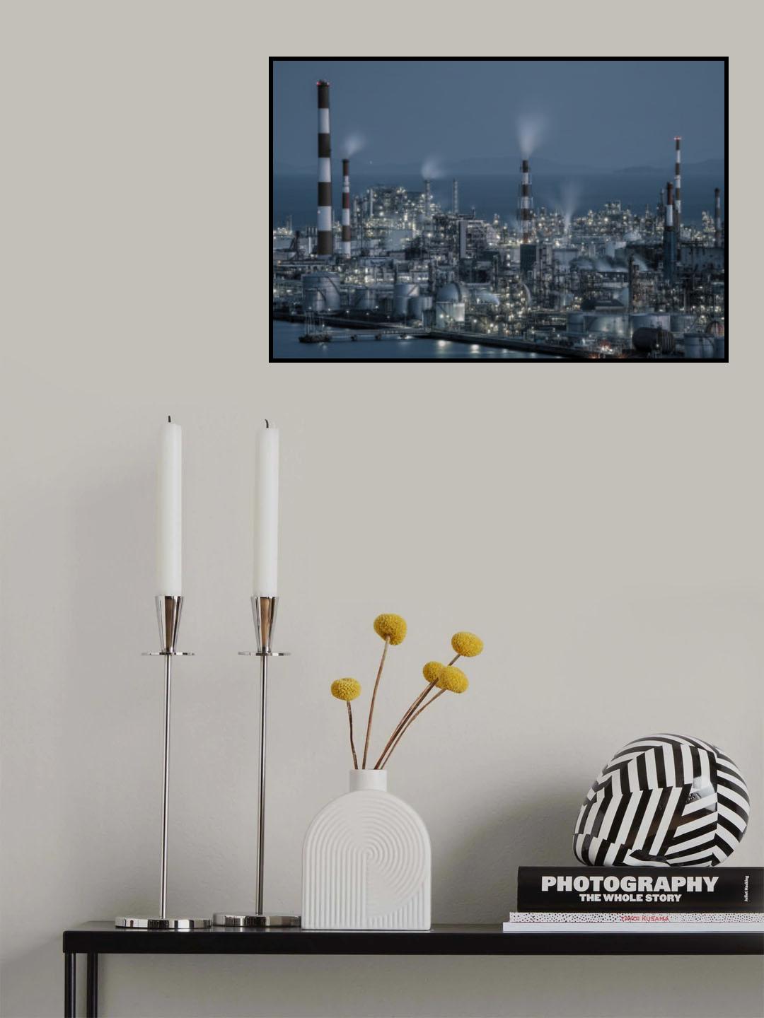 Techno Scape Poster och Canvastavla