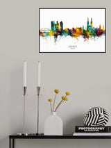 Zagreb Croatia Skyline Poster och Canvastavla
