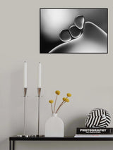 Silvery Shapes Poster och Canvastavla