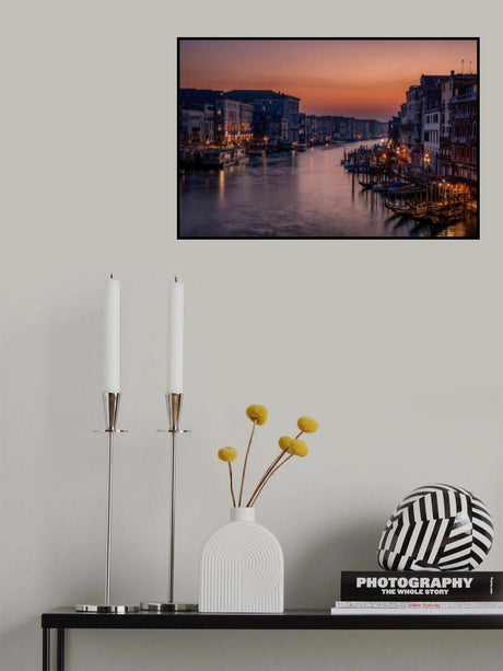 Venice Grand Canal at Sunset Poster och Canvastavla