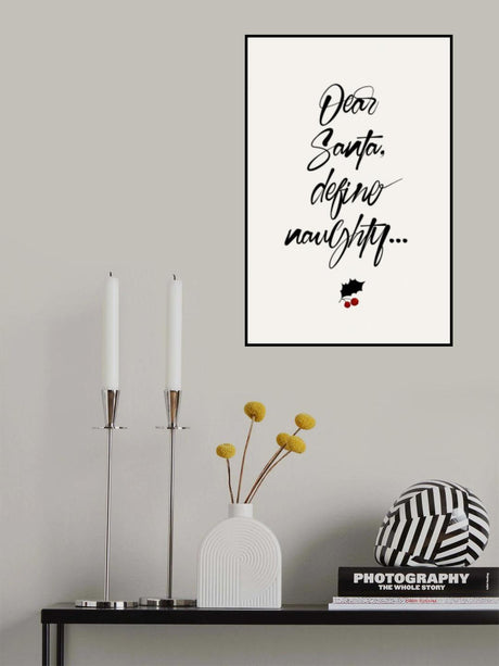 Dear Santa Poster och Canvastavla