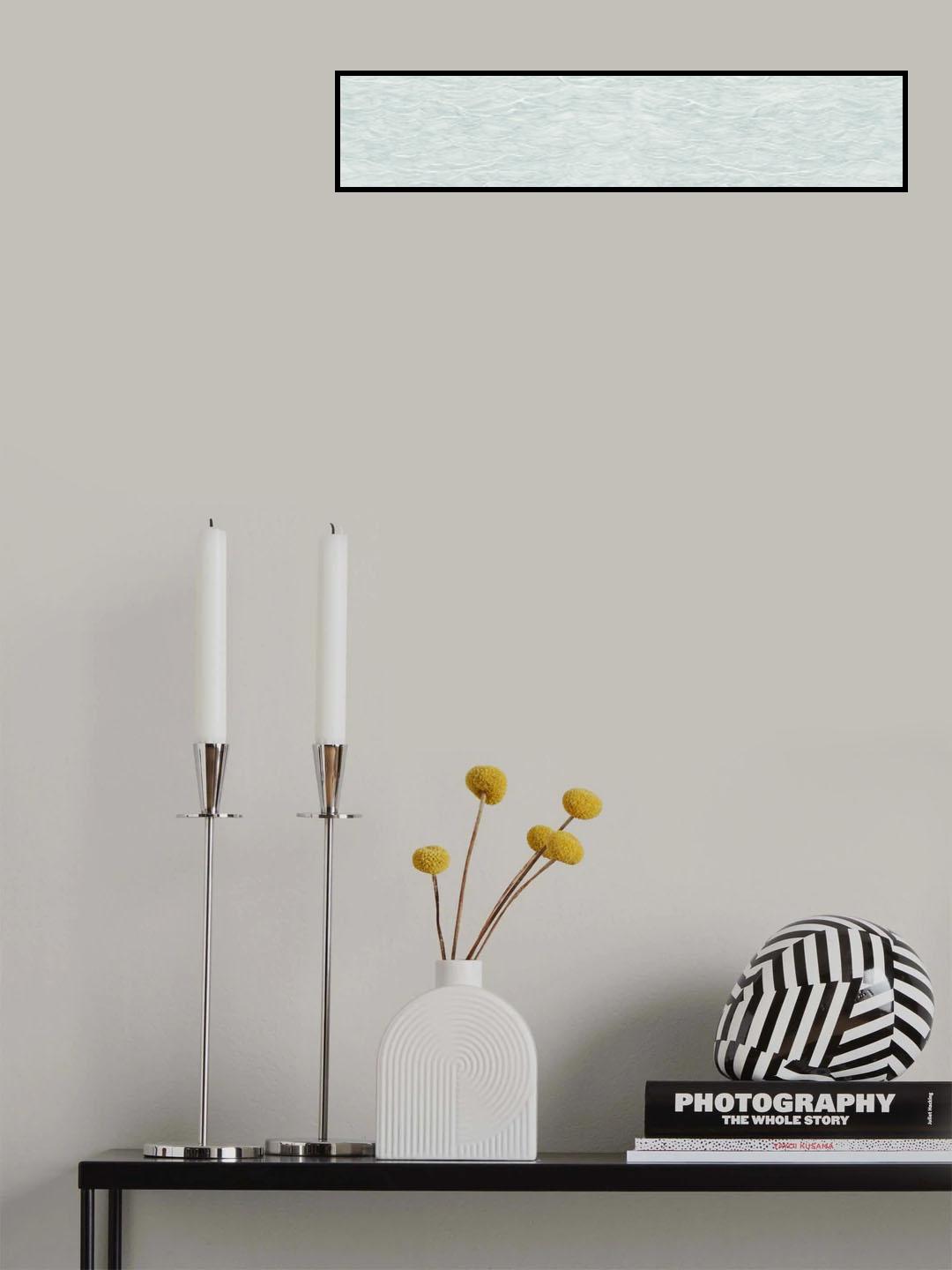 Hla027  100dpi Waves Light Blue Poster och Canvastavla