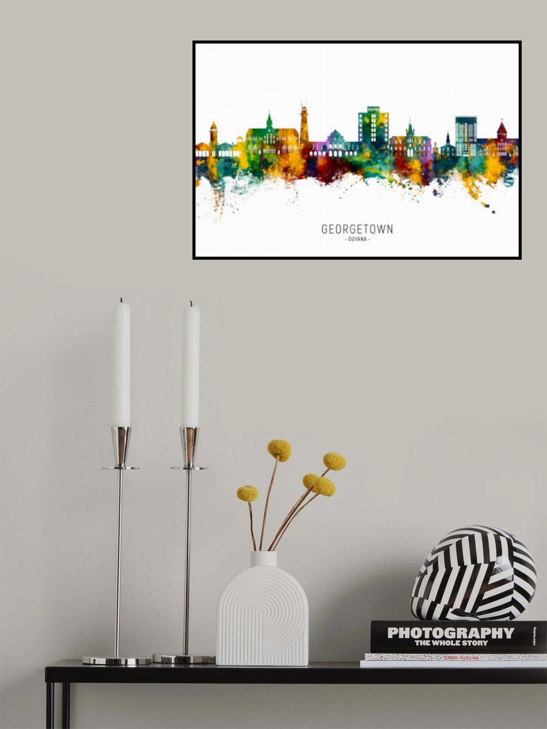 Georgetown Guyana Skyline Poster och Canvastavla