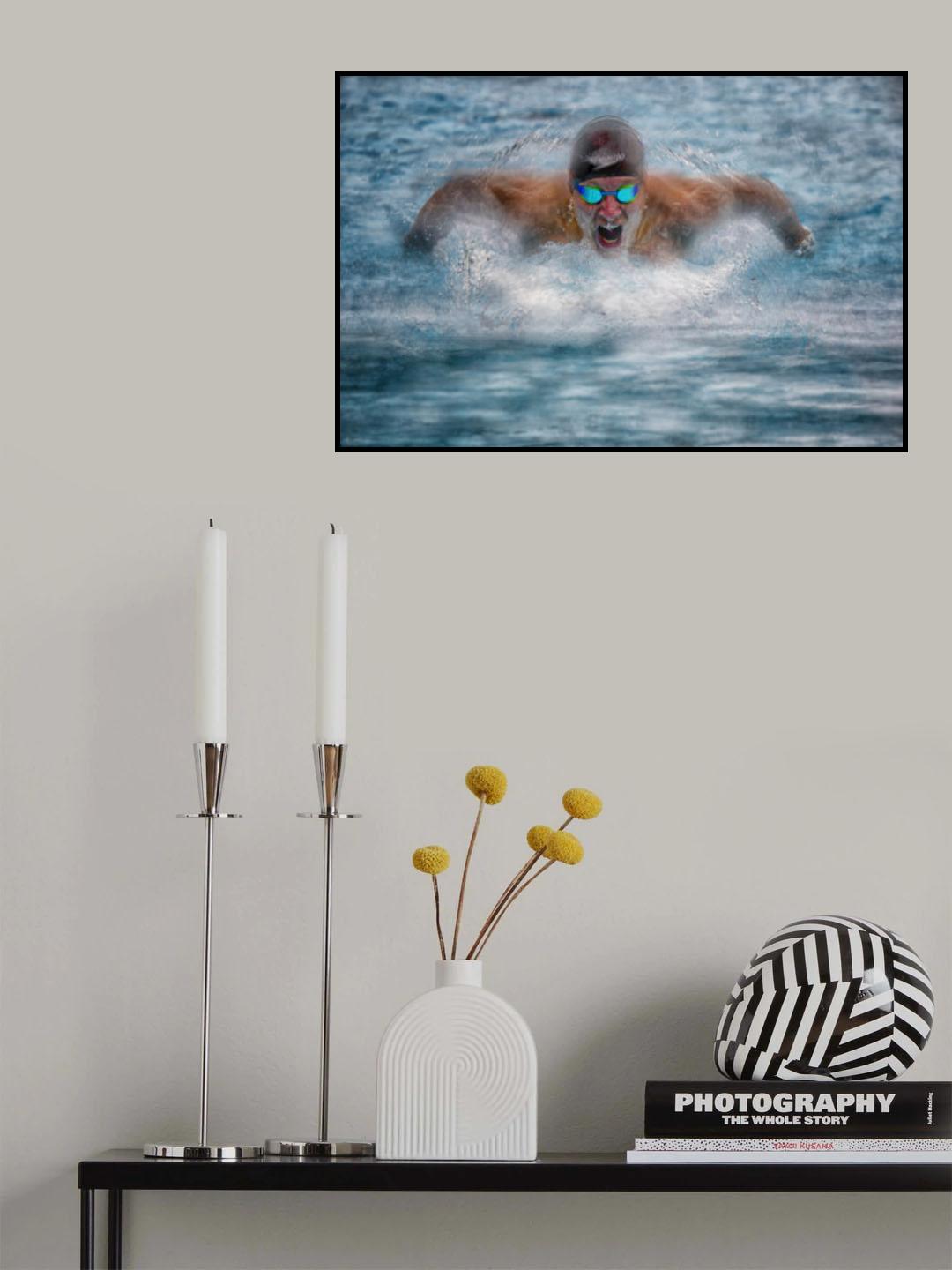 a look into the blue Poster och Canvastavla