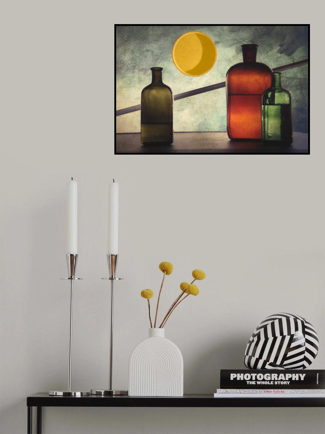 Night encounter on a bridge Poster och Canvastavla