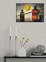 Night encounter on a bridge Poster och Canvastavla