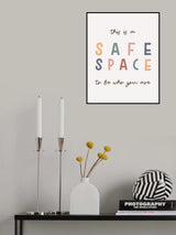 Safe Space Poster och Canvastavla