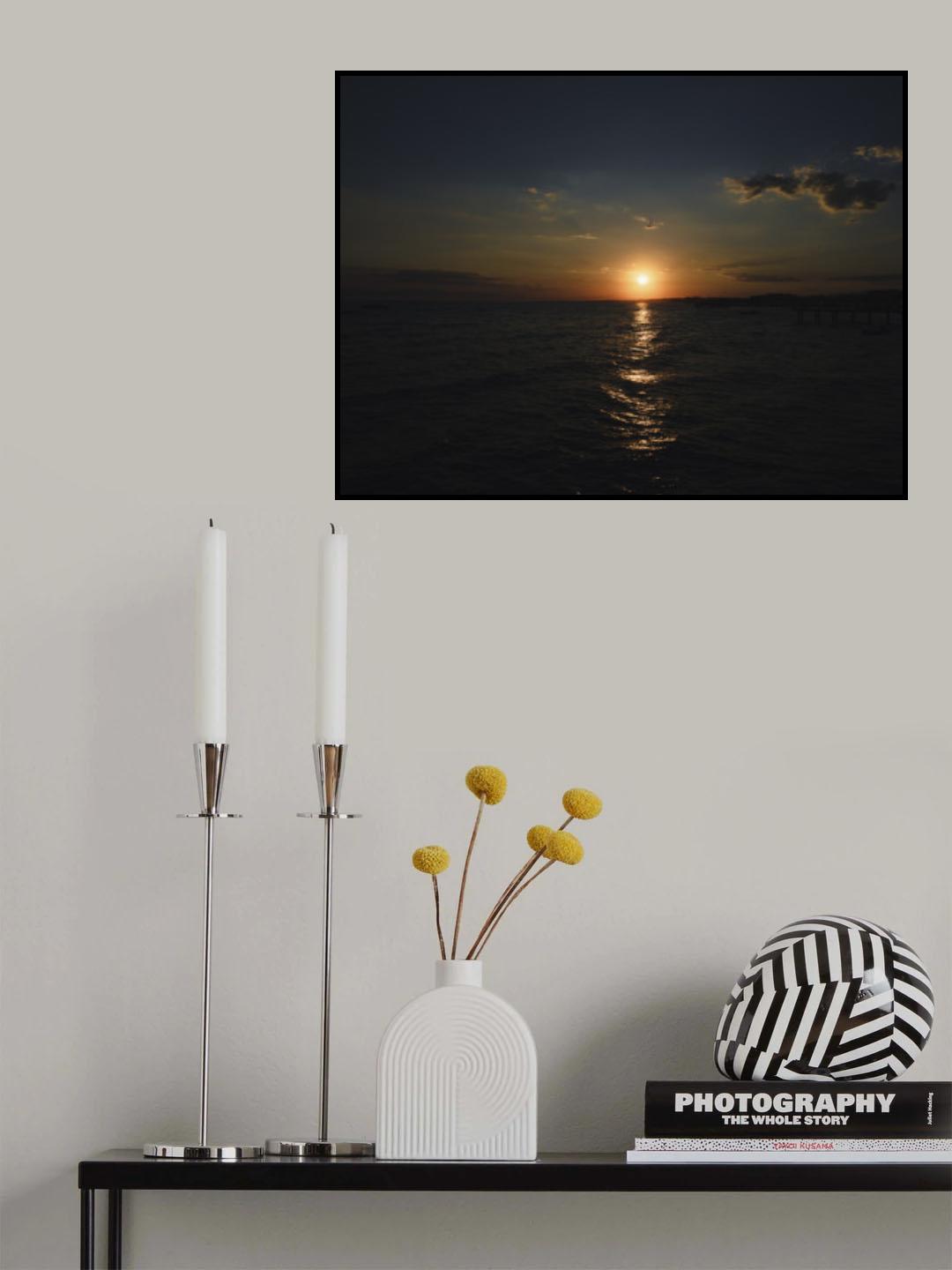 amazing sea view at sunset Poster och Canvastavla