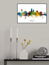 Knoxville Tennessee Skyline Poster och Canvastavla