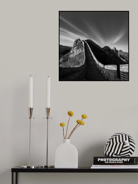 Photographing the Great Wall Poster och Canvastavla