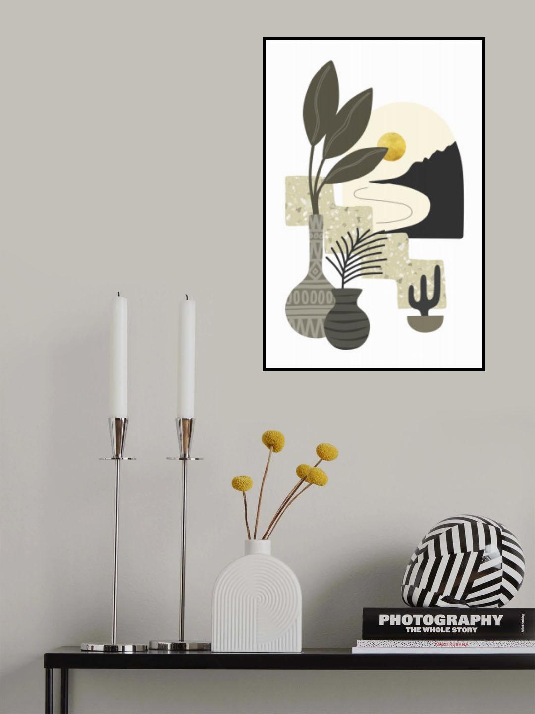 Tropical Villa Color and Shapes 07 Poster och Canvastavla