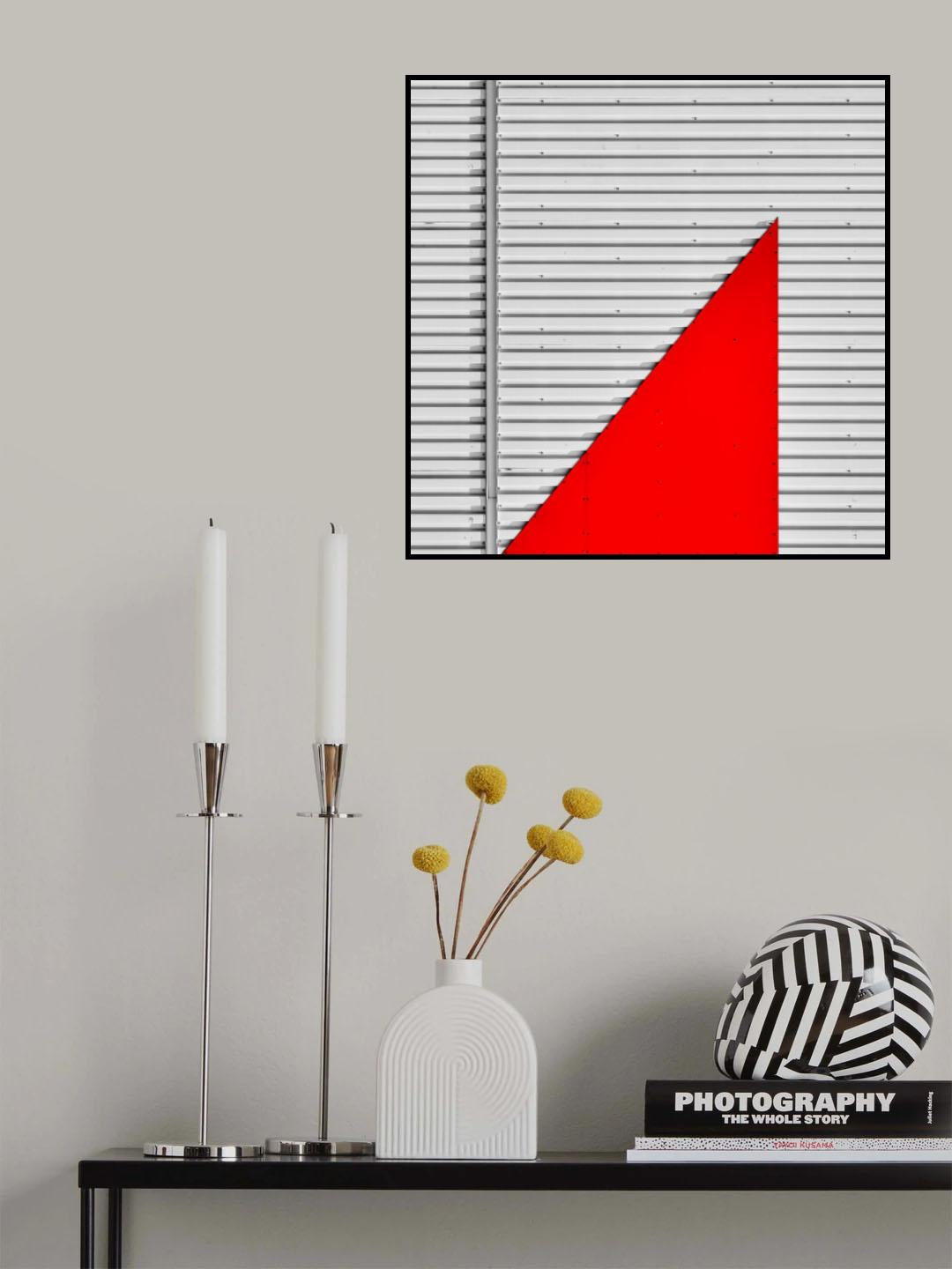 red abstraction Poster och Canvastavla