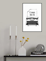Typewriter Poster och Canvastavla