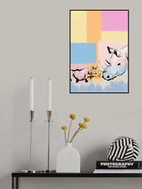 Mama Rhino and baby Poster och Canvastavla
