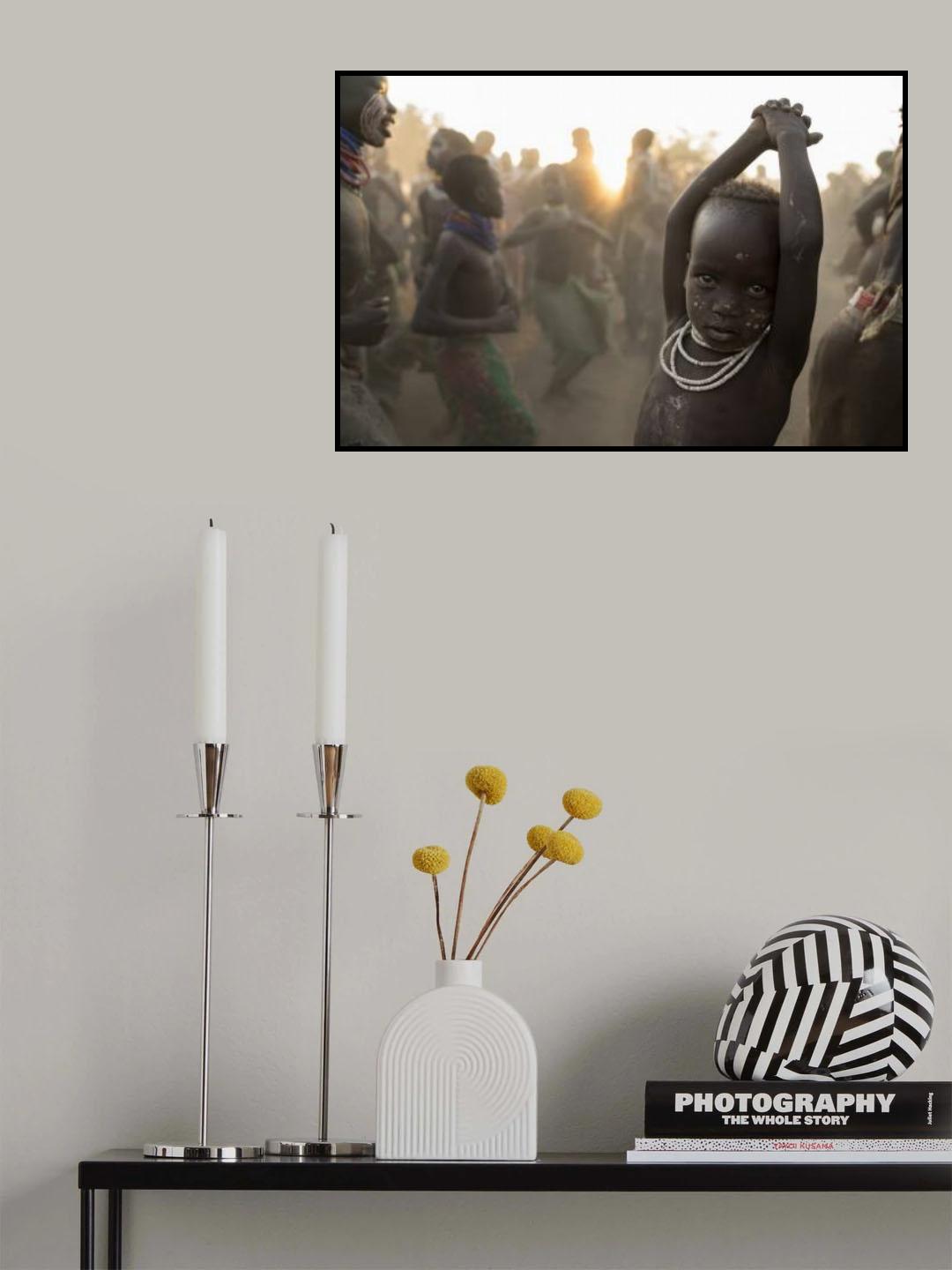 Ethiopian Karo tribes Poster och Canvastavla