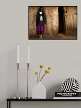 Masai girl .. at her home Poster och Canvastavla