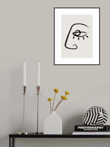 Abstract Face No2 Poster och Canvastavla