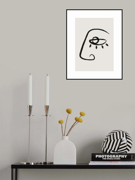 Abstract Face No2 Poster och Canvastavla