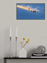 Winter sunset in Bashang Poster och Canvastavla