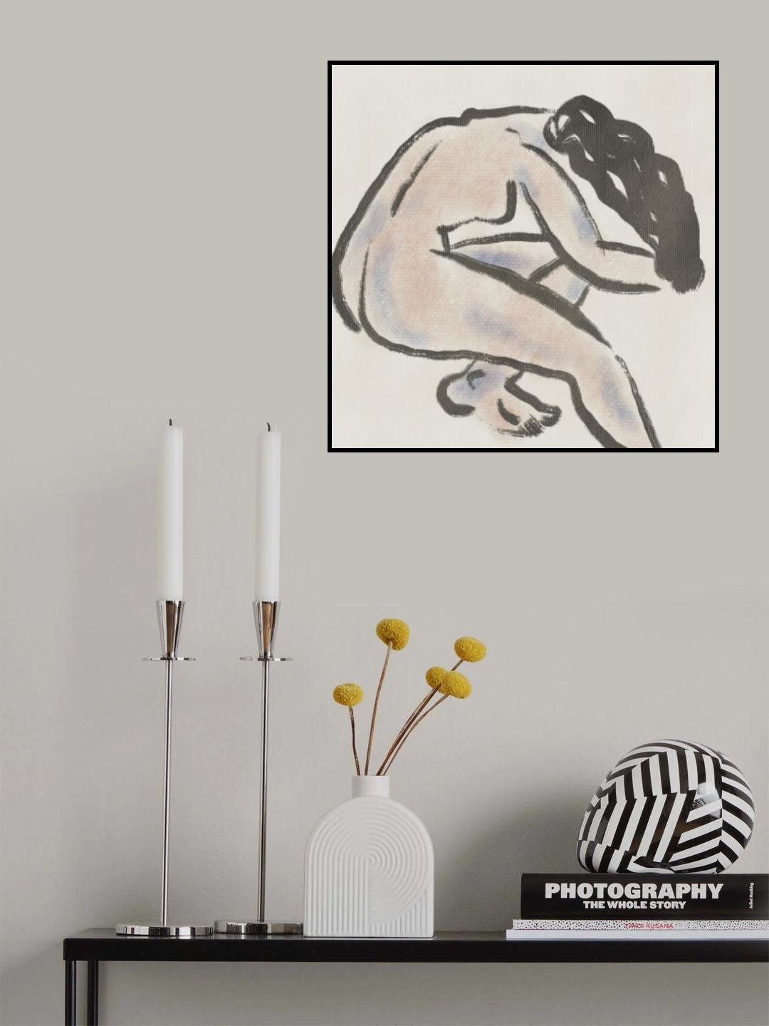 Pastel nude 08 Poster och Canvastavla