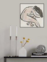 Pastel nude 08 Poster och Canvastavla