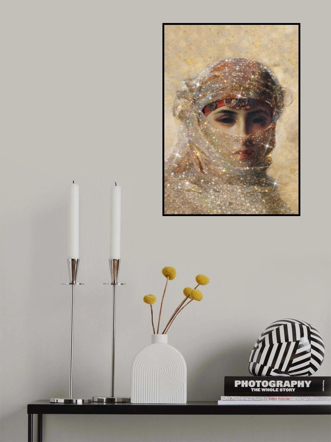 Glittered Beauty Poster och Canvastavla