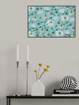 Flores Blancas Poster och Canvastavla