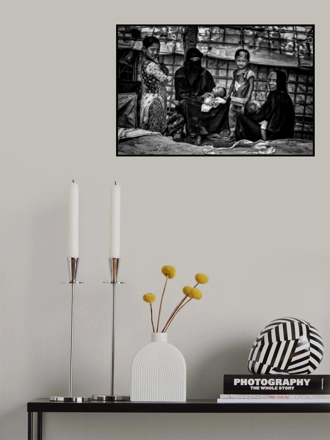 Rohingya refugee people. Poster och Canvastavla