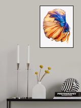 Yellow &amp; Blue Poster och Canvastavla