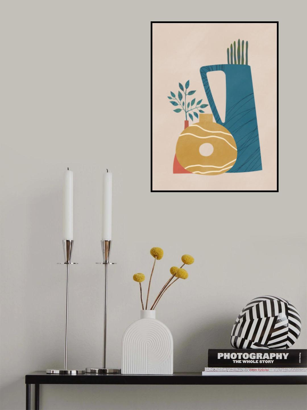 Still Life With Doughnut Vase Poster och Canvastavla