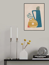 Still Life With Doughnut Vase Poster och Canvastavla