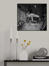 Handmade wooden boats in Mosul Poster och Canvastavla