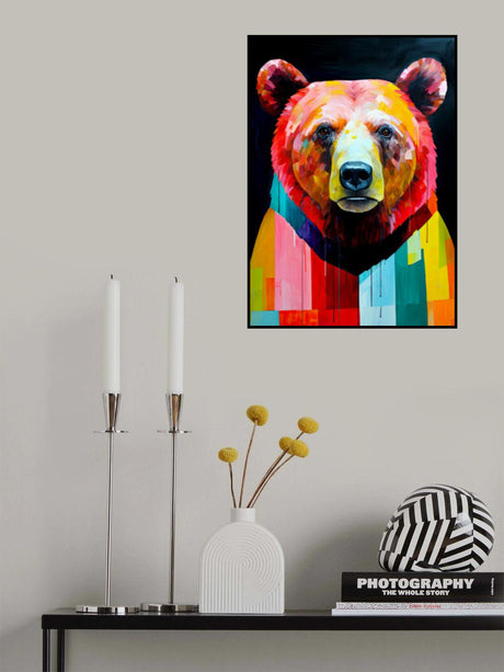 Bear animal art #bear Poster och Canvastavla