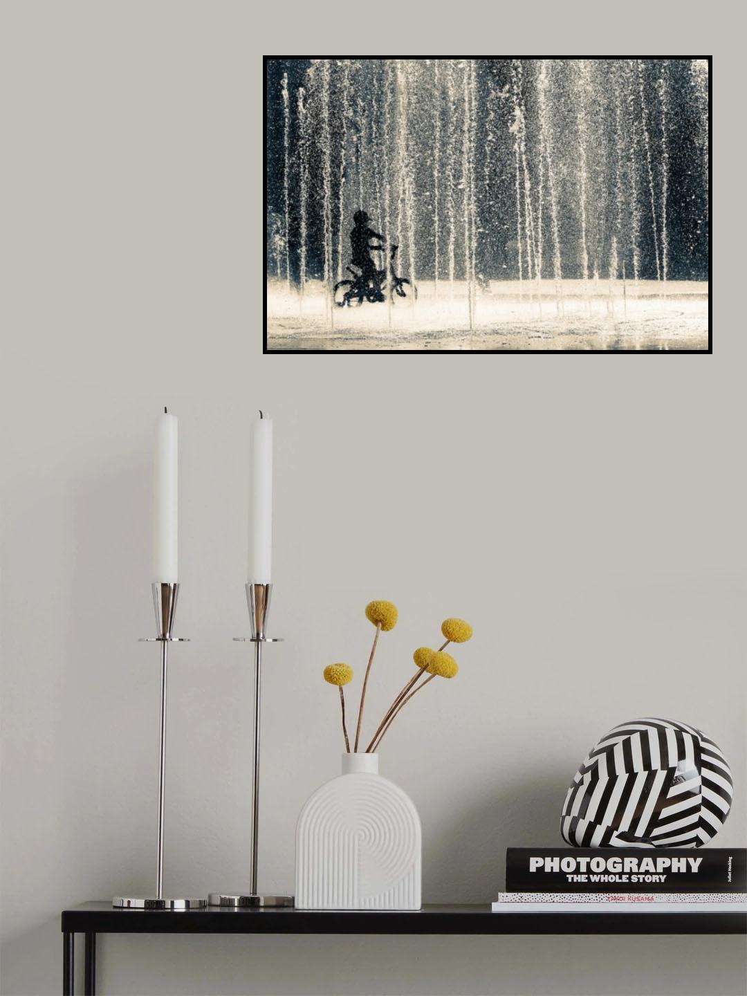 Ride through the drops Poster och Canvastavla