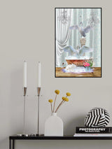 Three Swans &amp; Bubbles Poster och Canvastavla