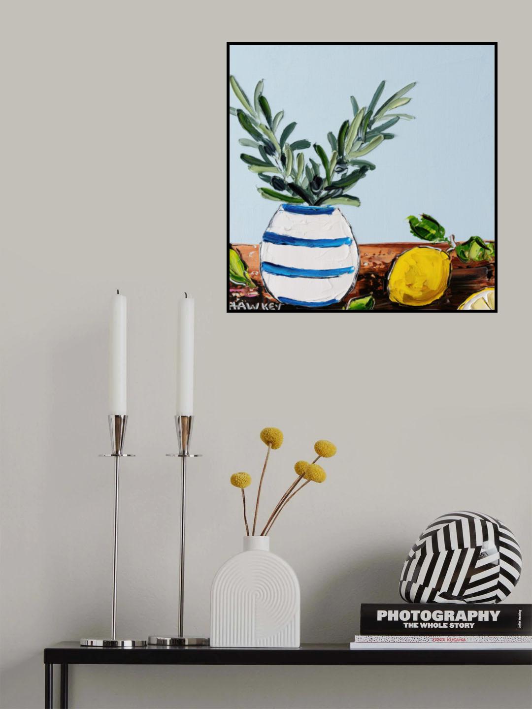 Olive Branch and Lemons Poster och Canvastavla