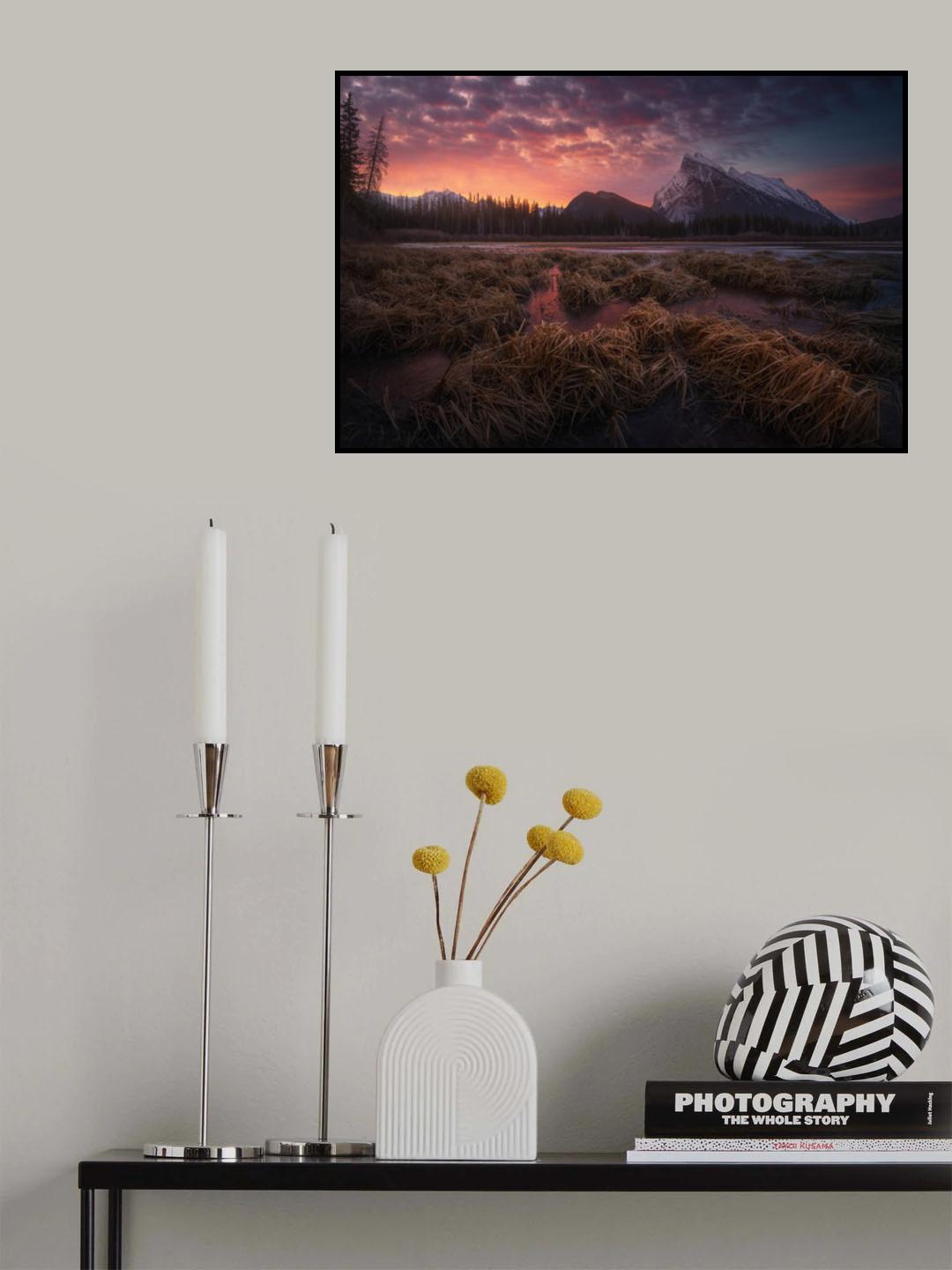 Vermillion Dawn Poster och Canvastavla