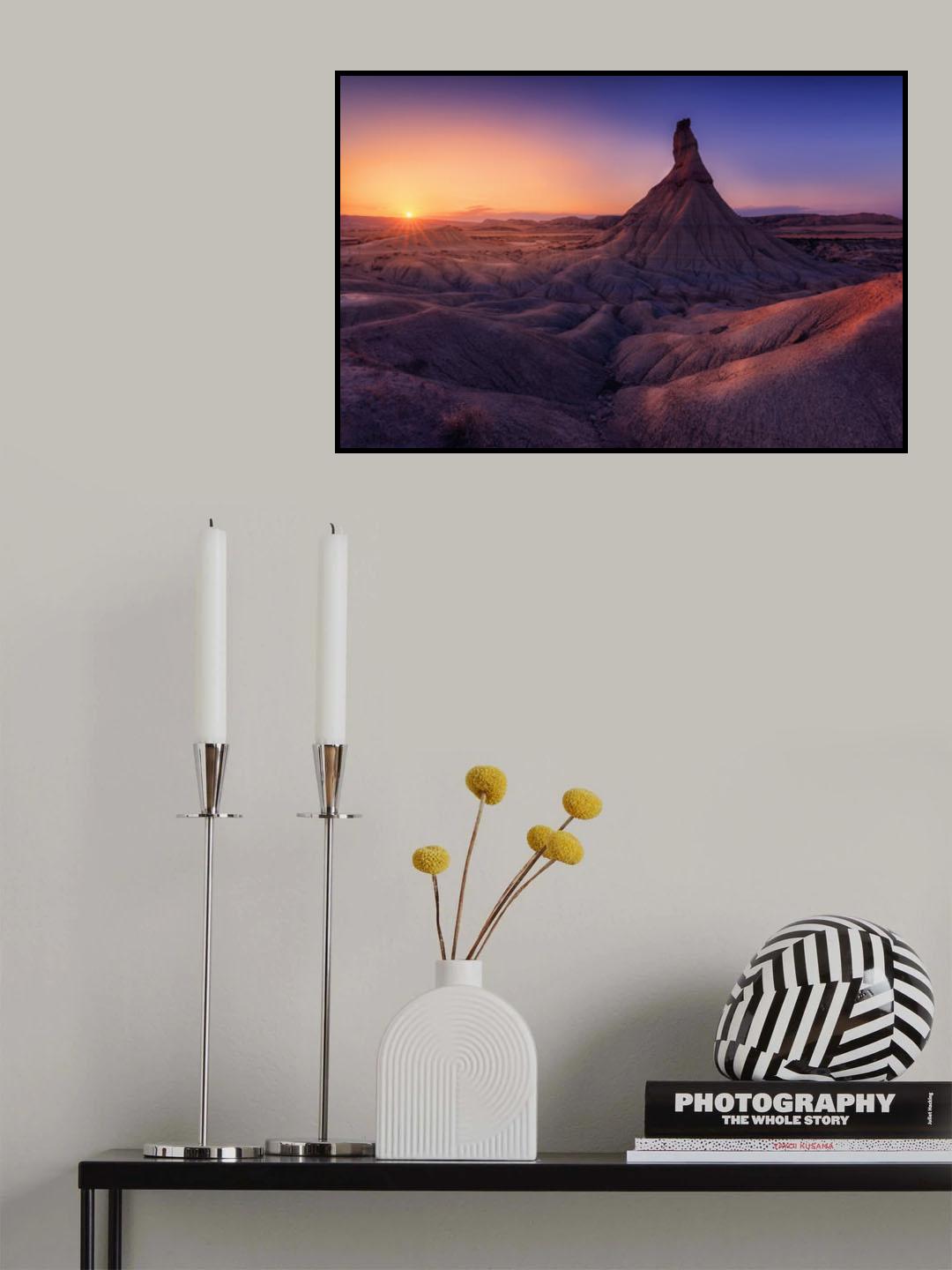 Bardenas in Blue Poster och Canvastavla
