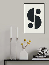 Black Abstract Shapes Series #2 Poster och Canvastavla